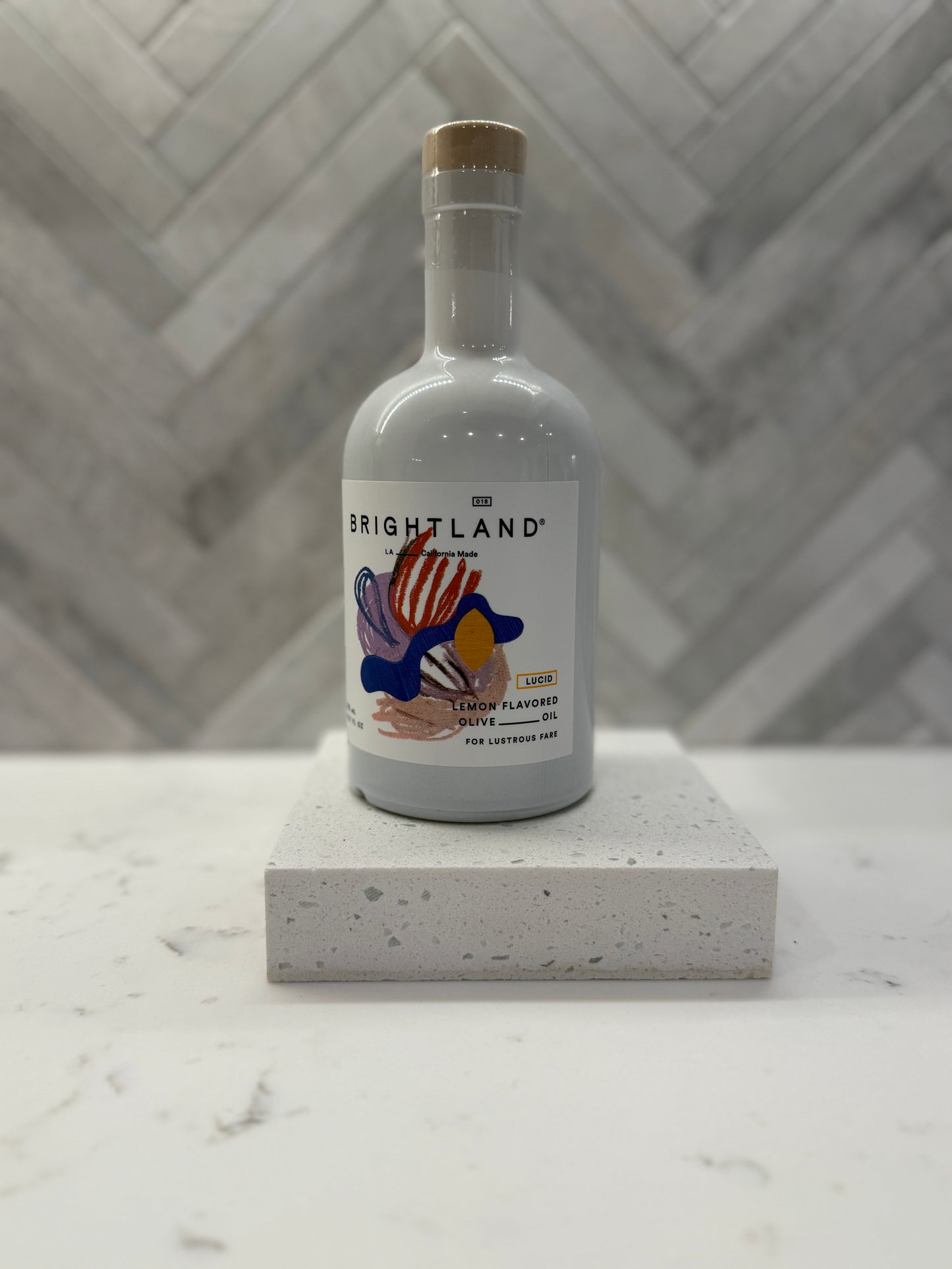 Brightland’s Lucid lemon infused olive oil